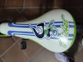 Bicicleta Infantil COLUER Verde con Cesta Rosa