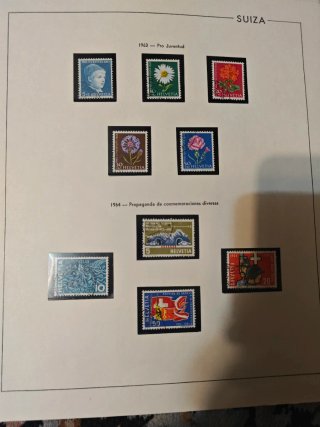 Álbum de sellos Suizos 1962-1991