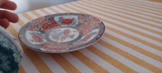 Piattino Porcellana Giapponese Imari Vintage