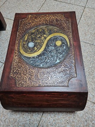 Set 3 Mesas Nido Estilo Oriental Yin Yang