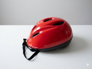 Casco Infantil Btwin Rojo