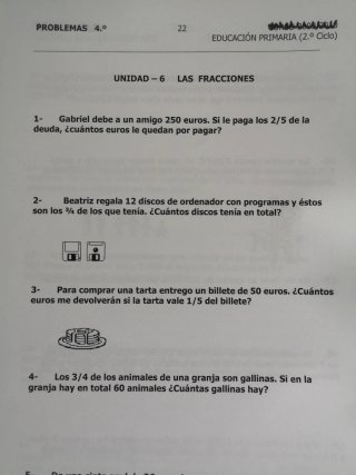 CUADERNO EJERCICIOS 4 PRIMARIA