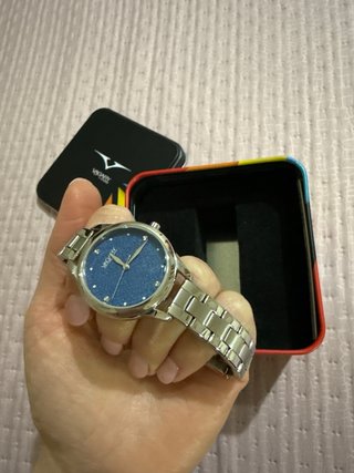 Orologio Vagary donna blu glitter