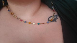 Conjunto Collar y Pulsera Multicolor