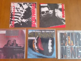 Lote discos de vinilo Burning 7"