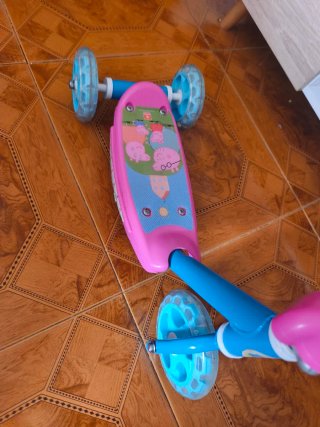 Patinete 3 Ruedas Infantil Rosa y Azul