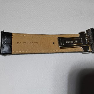 Cinturino Orologio Pelle Marquis Nero Nuovo 22mm