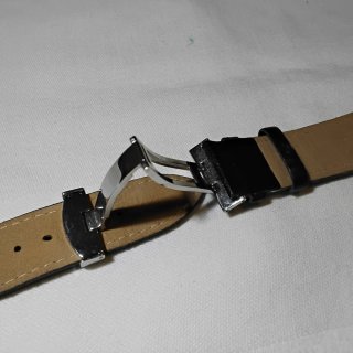 Cinturino Orologio Pelle Marquis Nero Nuovo 22mm