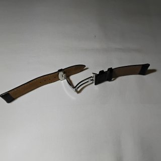 Cinturino Orologio Pelle Marquis Nero Nuovo 22mm
