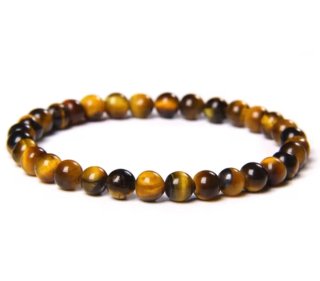 Anillo de Titanio con Piedra Ojo Tigre protector