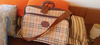 Valigia vintage Burberrys beige/marrone