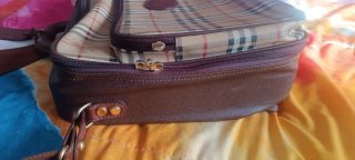 Valigia vintage Burberrys beige/marrone