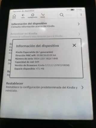 Amazon Kindle paperwhite 6 generación