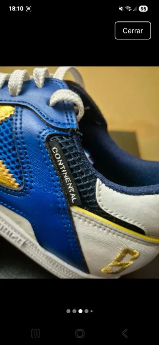 Zapatillas Munich Azul y Dorado