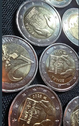 2€ España 2026 Inclusión, M.Poblet 2,40€ cada una