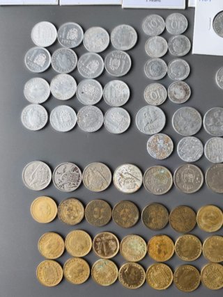 Lote Monedas España Franco y Rey J.C. I