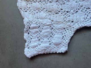 Top uncinetto DIVA bianco taglia unica
