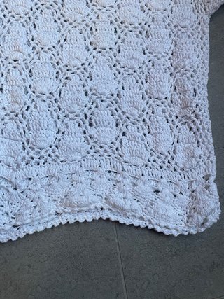 Top uncinetto DIVA bianco taglia unica