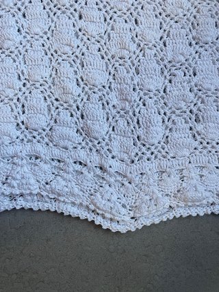 Top uncinetto DIVA bianco taglia unica