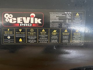 Compresor de aire CEVIK PRO 3HP de 100 litros