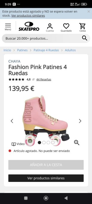 Patines Chaya fashion pink Talla 36