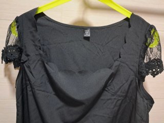 Blusa Negra Encaje SHEIN (Talla XL/1XL)