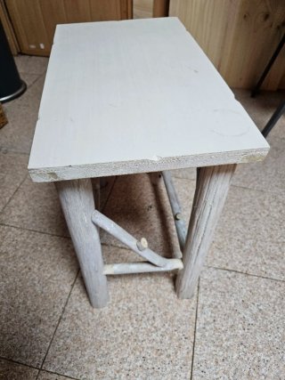 Mesa Auxiliar Rústica Madera Estilo Driftwood