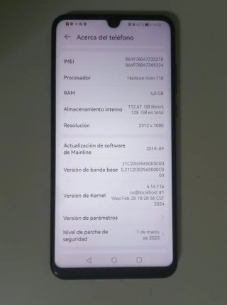 Huawei P30 lite negro con caja perfecto estado
