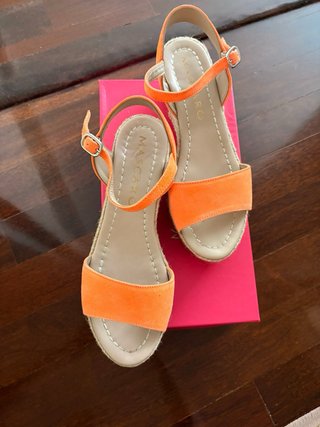 Sandalias Mascaró Piel Naranja