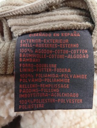 Chaquetón de pana hombre GRV marron claro,beis osc