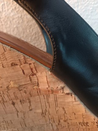 Sandali con zeppa colore nero