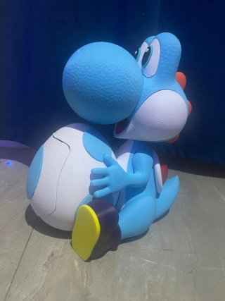 Yoshi Celeste Impreso 3D