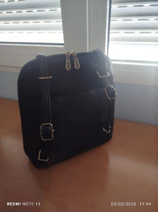 Sandalias de mujer negras y beige, regalo bolso