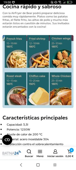 Freidora de aire