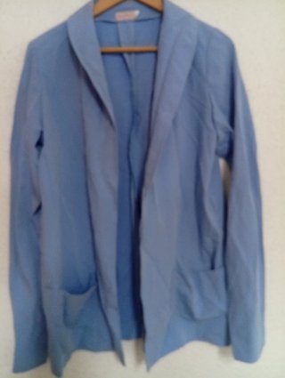 Chaqueta blazer desestructurada azul