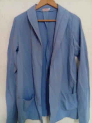Chaqueta blazer desestructurada azul