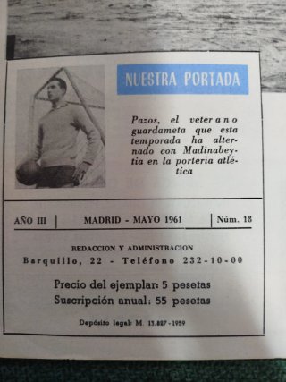 Revista Atlético de Madrid Vintage