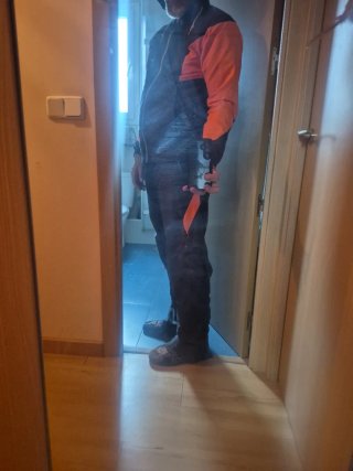 Chándal Nike Talla M Negro y Naranja