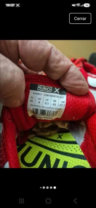 Zapatillas Munich Rojas