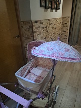 Coche de muñecas Inglesina rosa