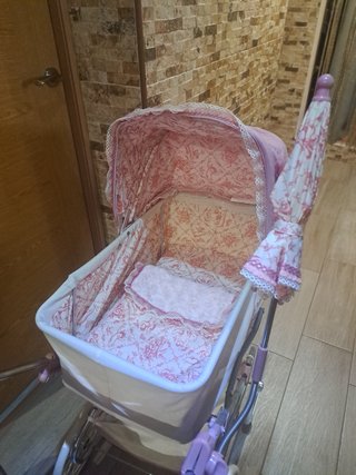 Coche de muñecas Inglesina rosa