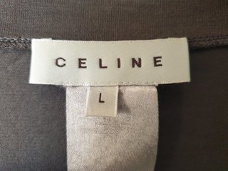 Céline Paris Top SM Canotta Donna Cotone Scollo L