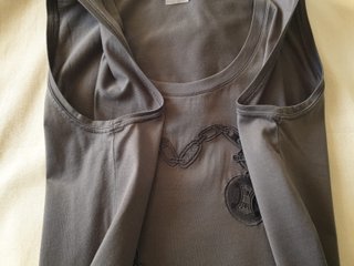 Céline Paris Top SM Canotta Donna Cotone Scollo L