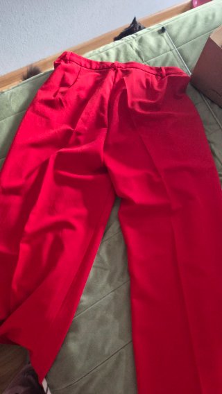 Pantalón de vestir rojo