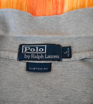Polo Ralph Lauren Custom Fit Gris Talla L