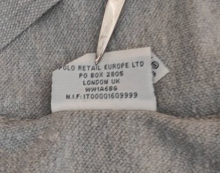 Polo Ralph Lauren Custom Fit Gris Talla L