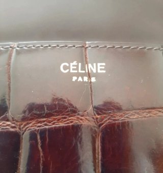 Bolso Celine Triomphe vintage piel marrón
