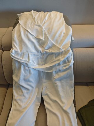 Mono blanco sin mangas Cortefiel talla XL sin uso