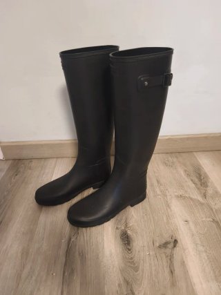 Botas de agua Hunter altas negras