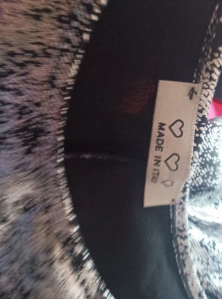 Conjunto plateado y negro talla única